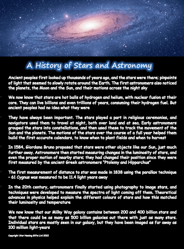 Stars History