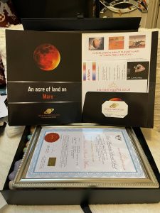 Premium Gift Package for an Acre on Mars