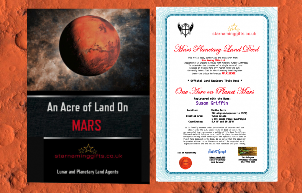 Personalised Acre on Mars