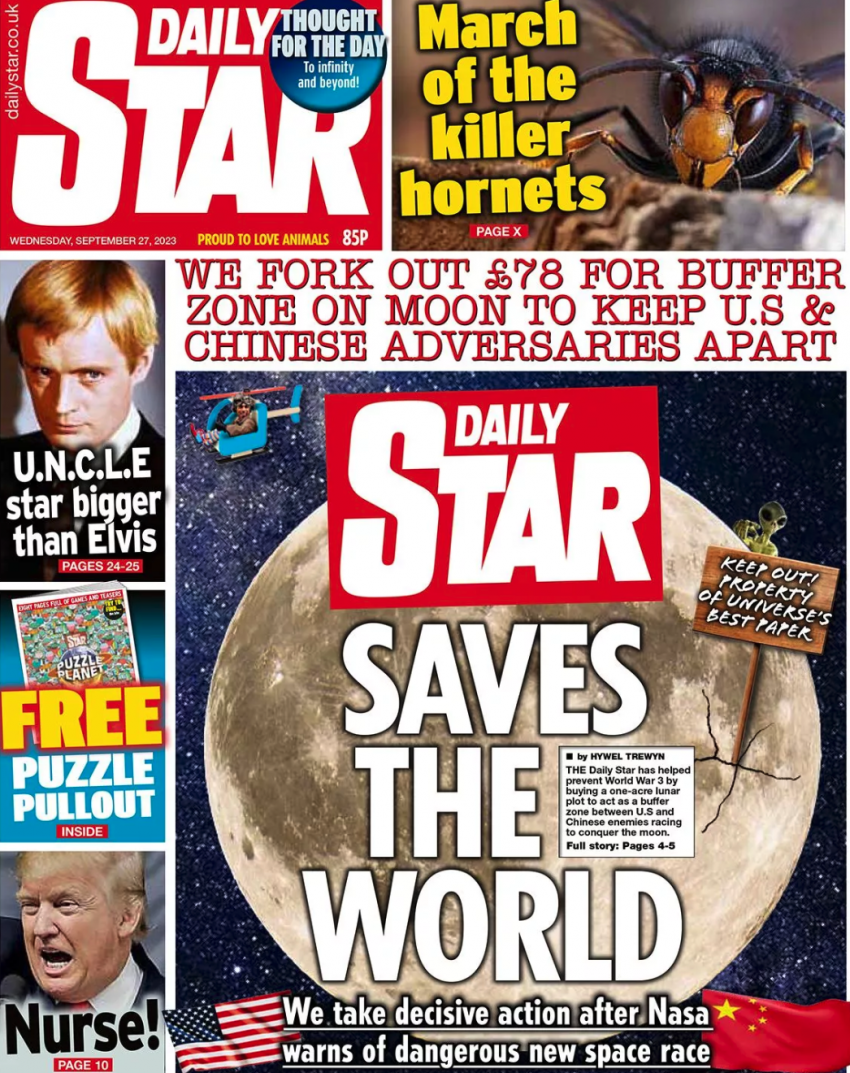 The Daily Star Acre on the Moon