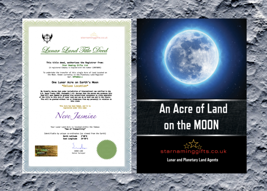Buy Land on the Moon